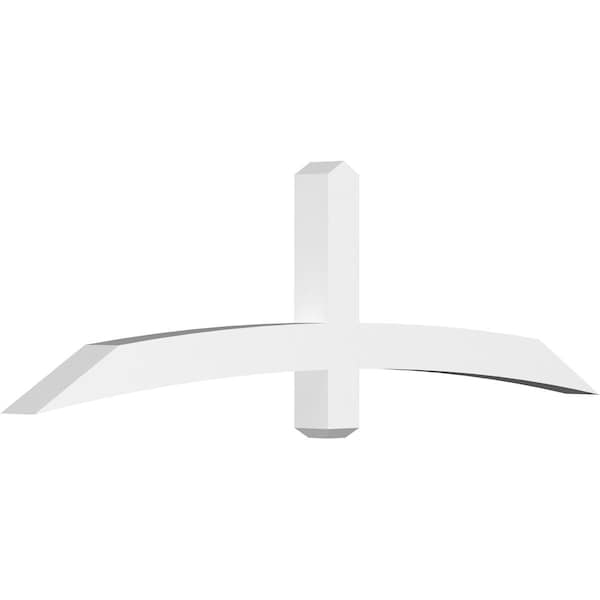 Ekena Millwork Bellingham Architectural Grade PVC Gable Bracket, 72"W x 21"H x 4"D x 4"F, 7/12 Pitch GBP072X21X0404BEL00 - main